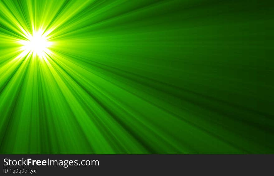 Shining Green Lights Dazzlingly Bright, Amazing and Luxury Lights, Widescreen 4K Resolution