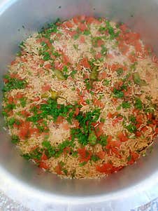 Delicious Plao Rice Made By Me Stock Images