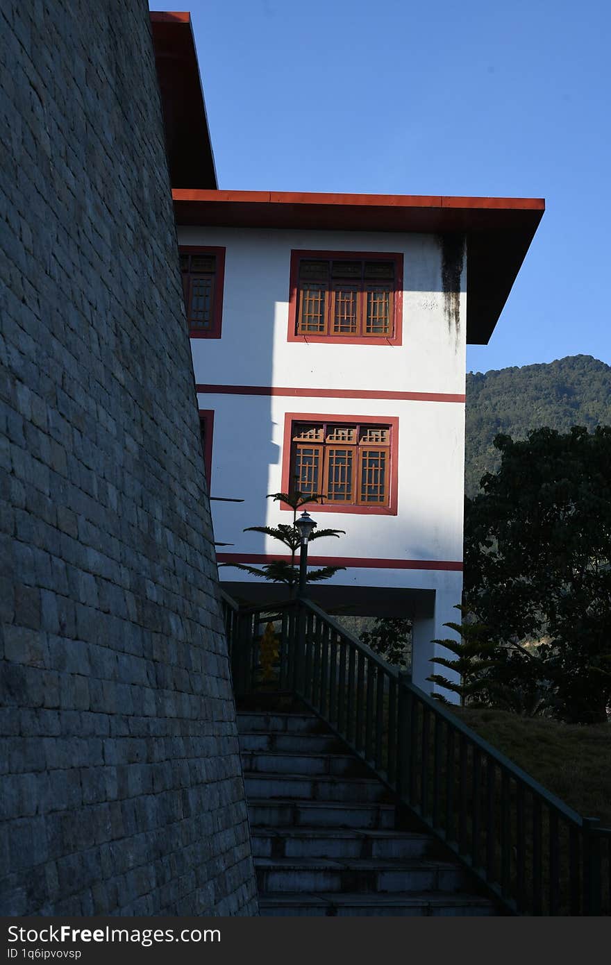 Ancient architectural building located in Gangtok the capital of Sikkim.