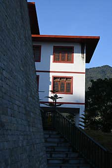 Ancient Architectural Building Located In Gangtok The Capital Of Sikkim. Royalty Free Stock Photo