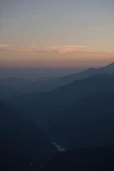 HILL TOP VIEW POINT LOCATED IN  NAMCHI SOUTH SIKKIM INDIA, PLACE CALLED TAREY VIR . TOOK THE SNAP ON 20TH NOVEMBER 2022 Stock Photography