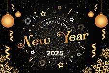 New Year 2025 Upcoming Happy New Year Royalty Free Stock Photography