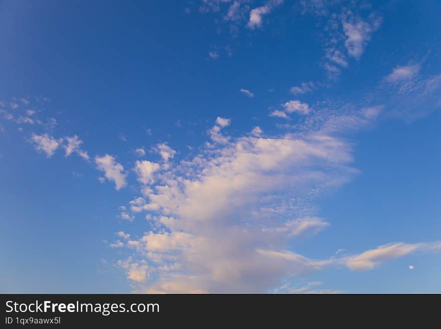 Blue sky with white clouds