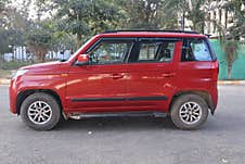 Mahindra TUV 300 Lava Red SUV Royalty Free Stock Image