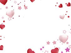 Valentines Day Background With Red And Pastel Pink Hearts And Pink Stars Royalty Free Stock Photo