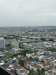 Morning View Of A Beautiful Urban Area With Neat Stretches Of Residential Areas Stock Photography