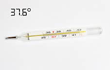 The Mercury Thermometer On A White Background Healthy Temperature Stock Photos