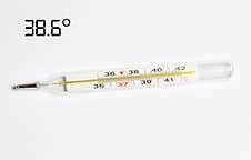 The Mercury Thermometer On A White Background Healthy Temperature Royalty Free Stock Photography