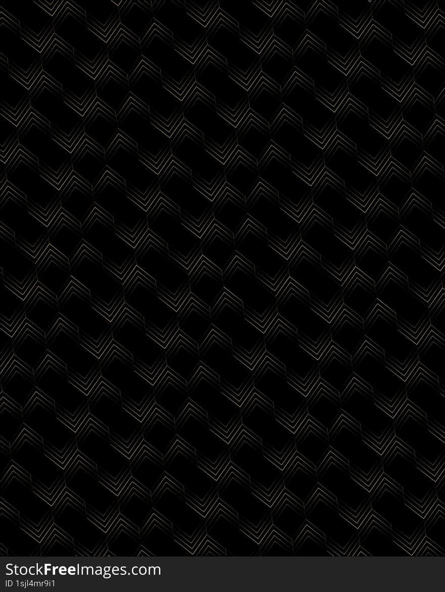 Pattern Line with Elegant Black Gold Theme