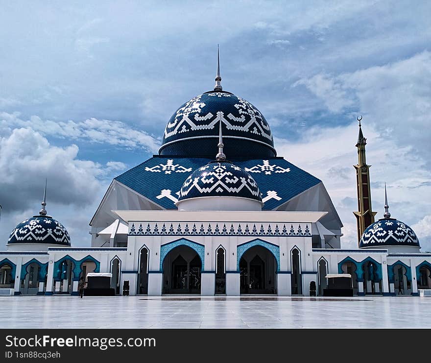 Raja Hamidah Great Mosque, Batam, Indonesia