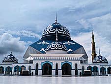 Raja Hamidah Great Mosque, Batam, Indonesia Stock Image