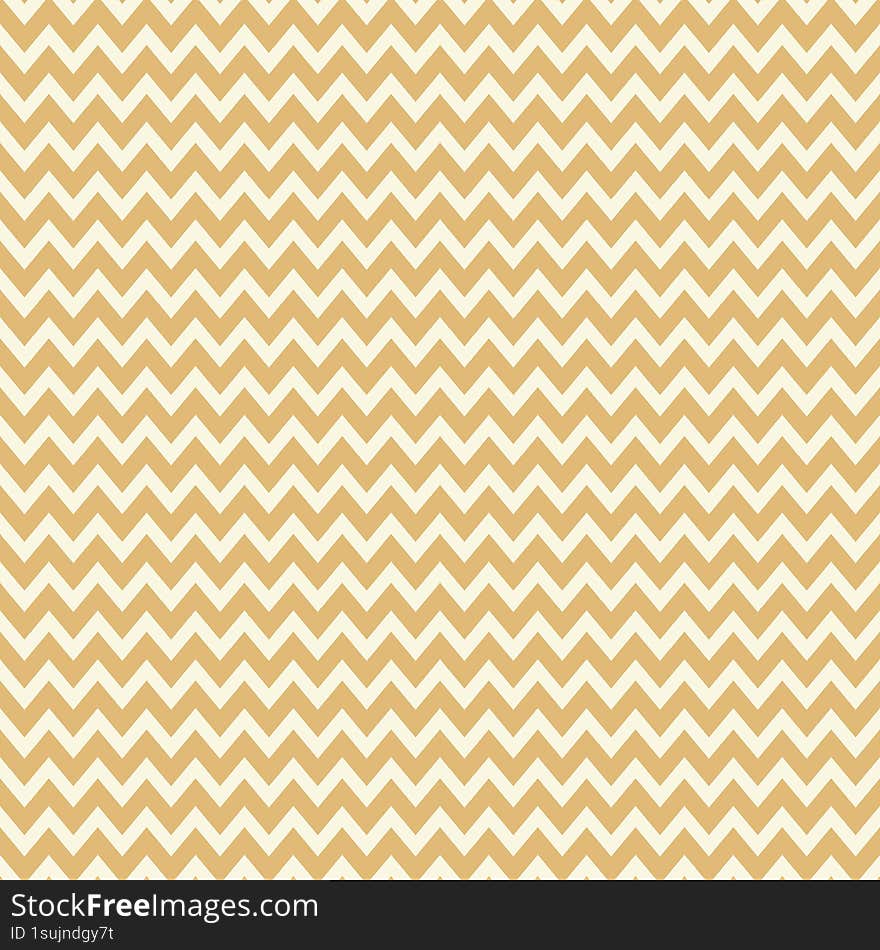 Seamless ochre and white chevron pattern 12x12in