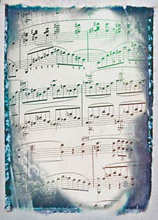 Fragment Of Notes For Playing Piano As A Background For Artists Royalty Free Stock Photography