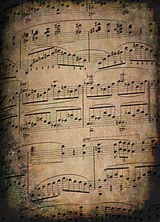 Fragment Of Notes For Playing Piano As A Background For Artists Royalty Free Stock Photos