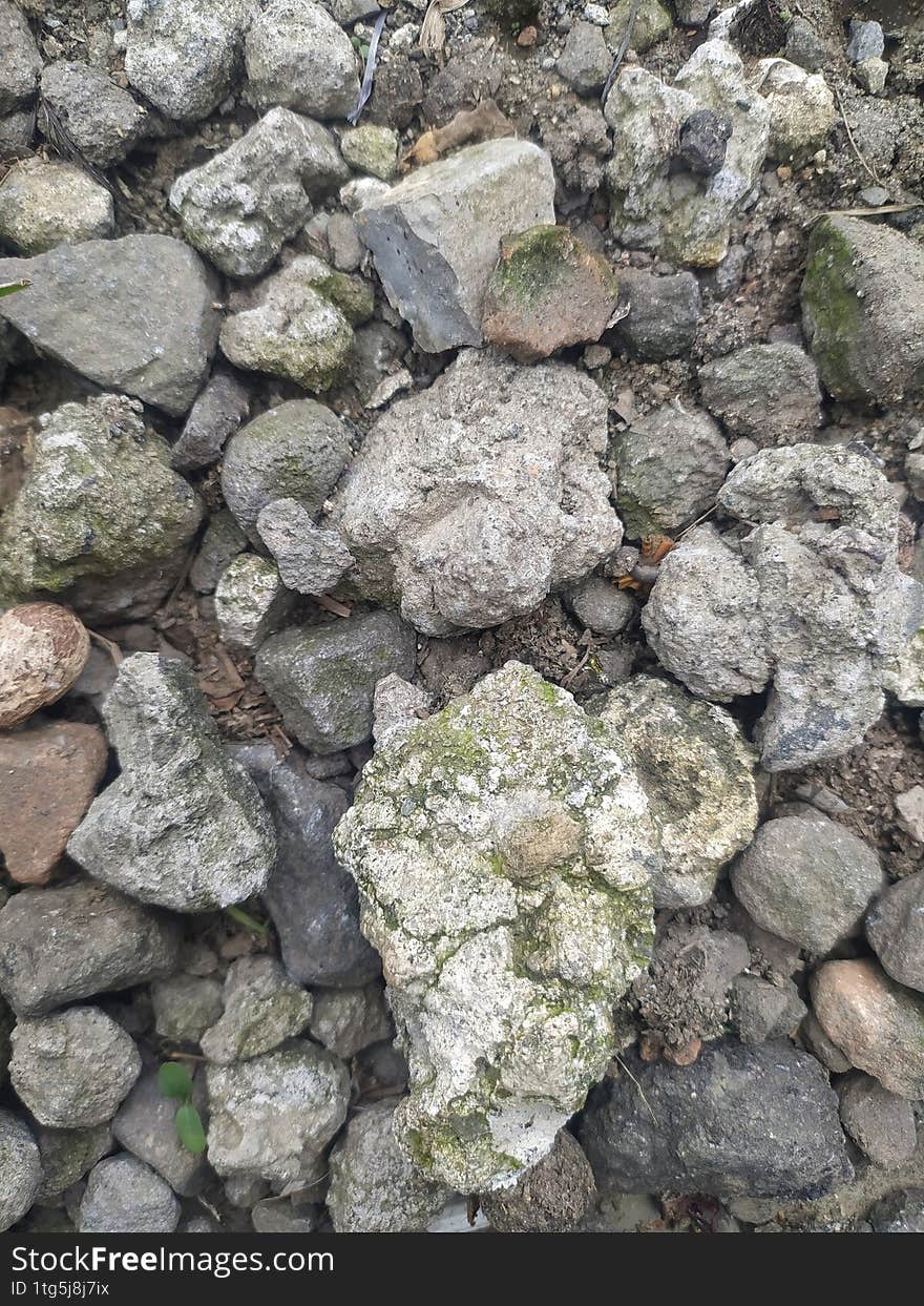 ethastic gravel on the side of the road
