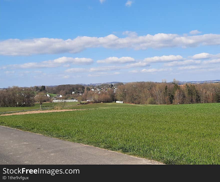open landscape at the beginning of spring. open landscape at the beginning of spring