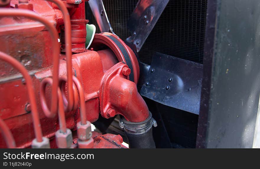 open diesel generator radiator cooling system