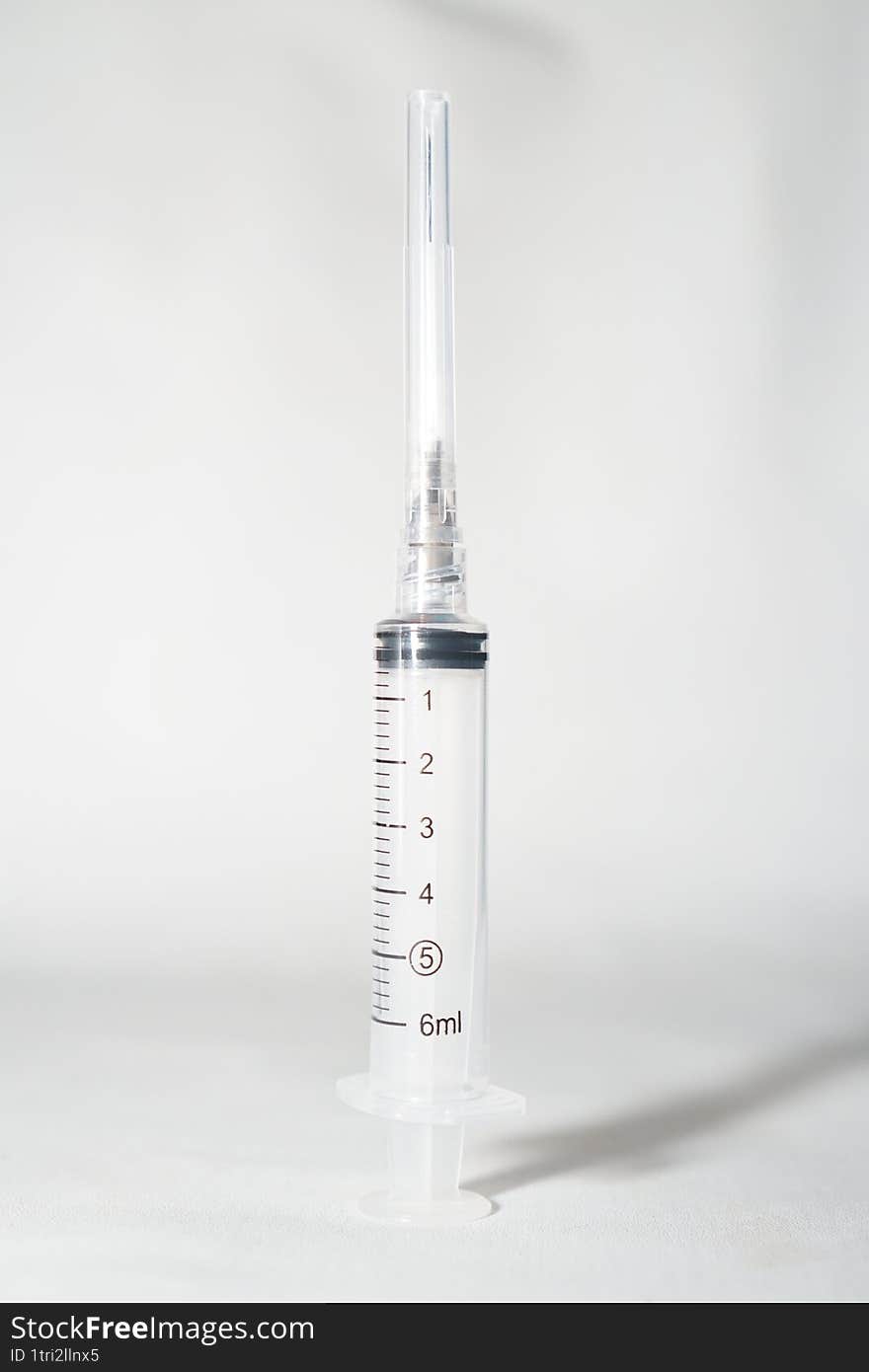 An isolated image of syringe