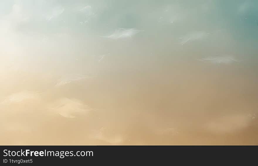 Minimalist Soft Gradient Background in Pastel Tones, Abstract Tranquil Sky and Sand Color Blend, Dreamy Blurred Gradient