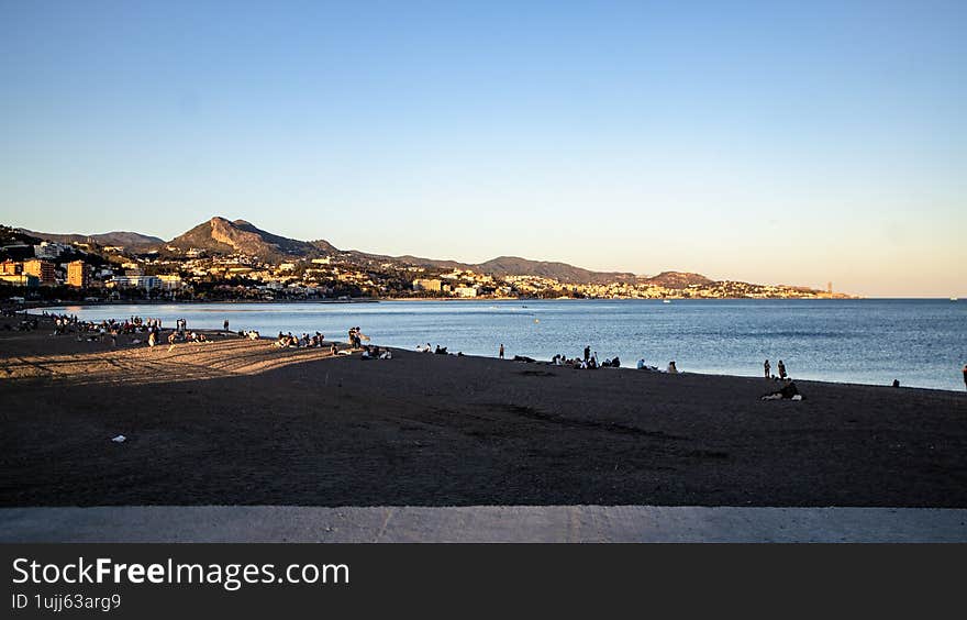 La Malagueta, Malaga beach in Spain