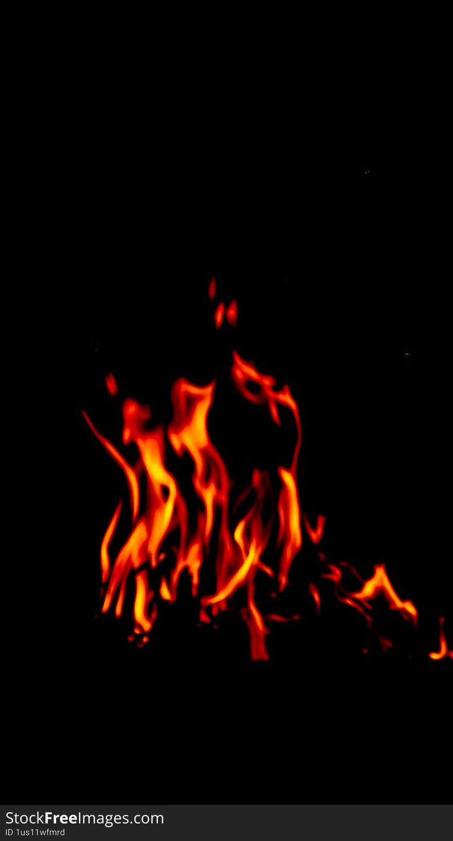 flaming flames on a black background
