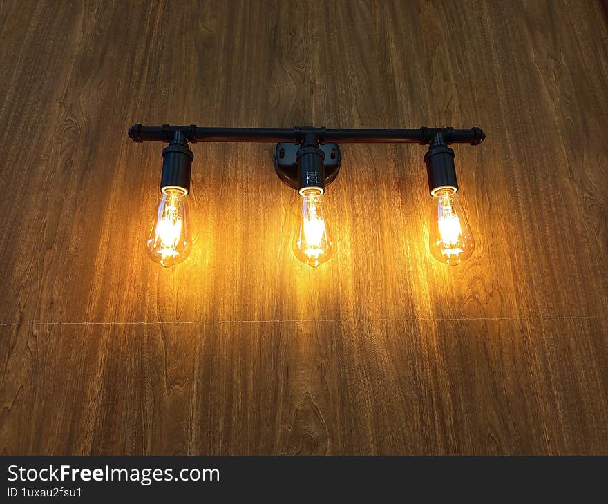 Wonderful wall lights at the Laundry shop in Japan