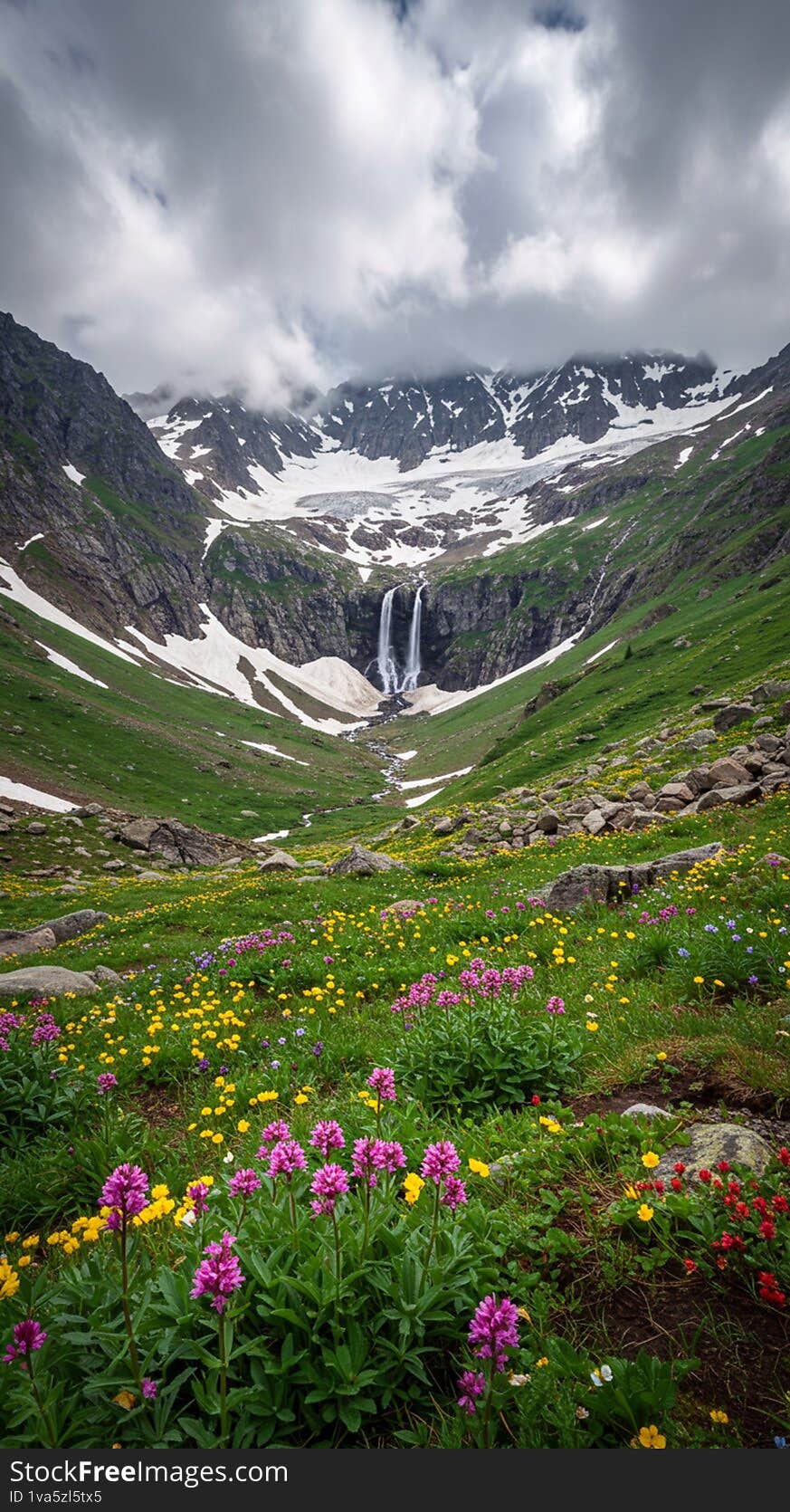 Mountain Landscape waterfall
