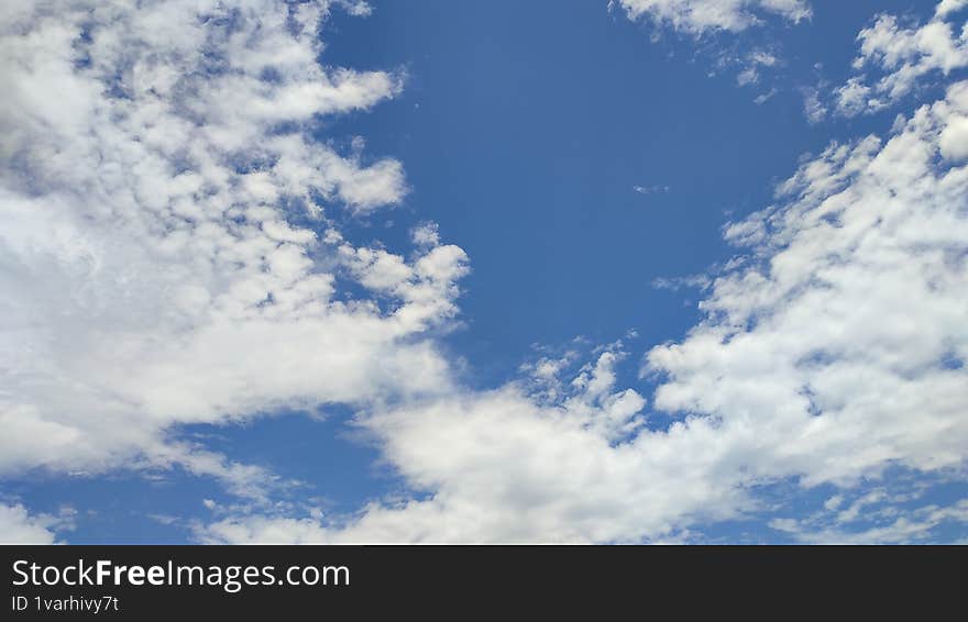 The clear blue sky. Calm and refreshing. Such a beautiful view