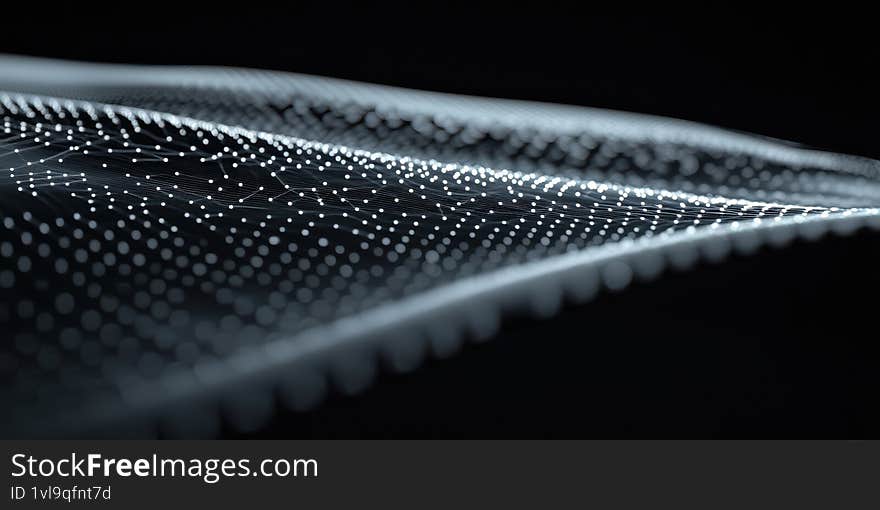 Abstract depiction of aerodynamic principles using flowing lines and dots to illustrate motion