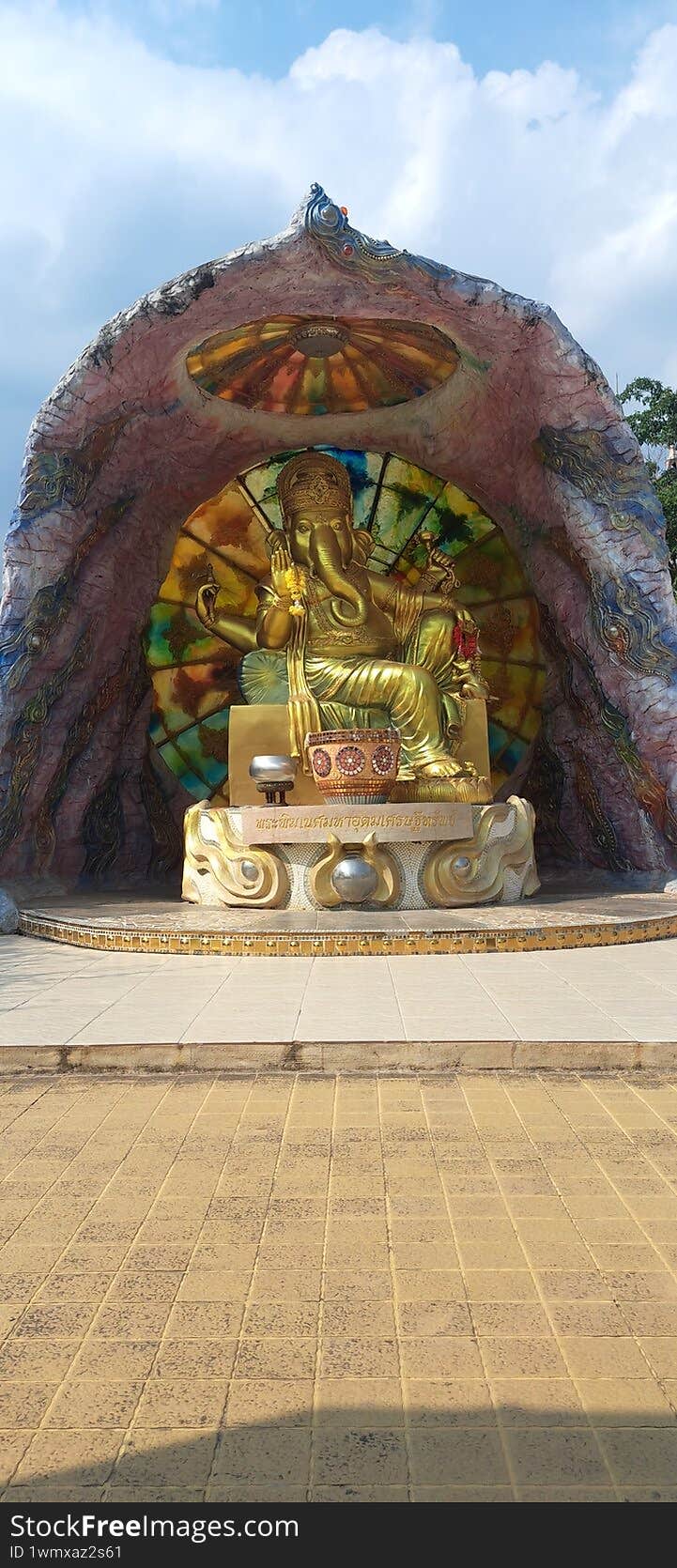 India god statue in temple