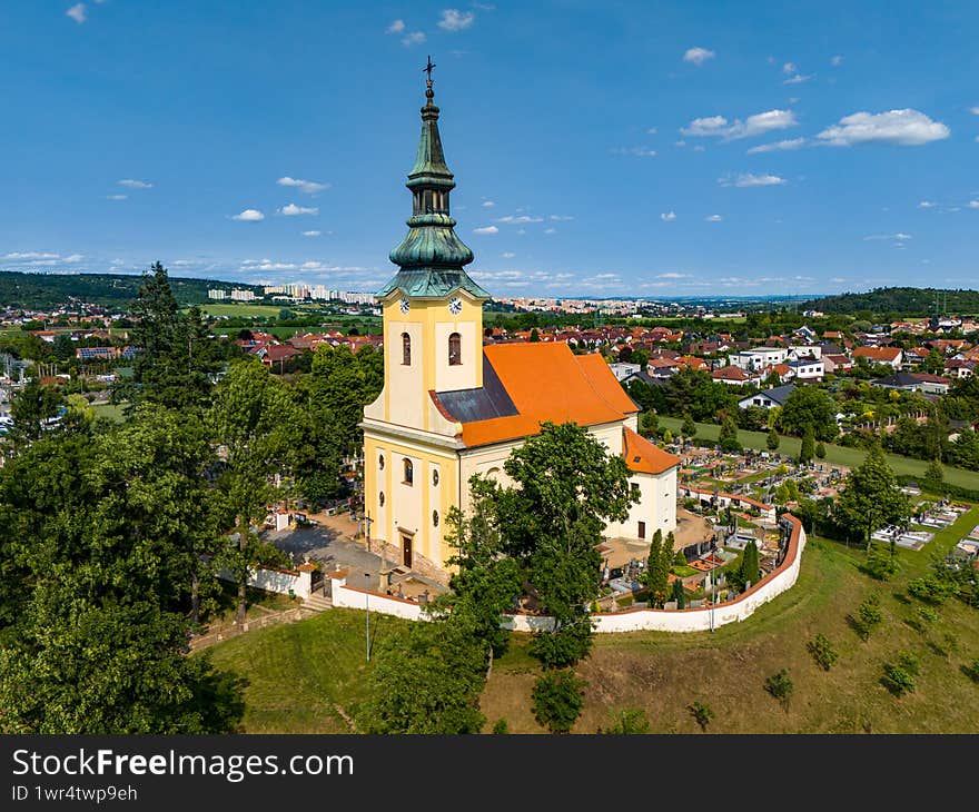 Beautiful old church Troubsko Czechia