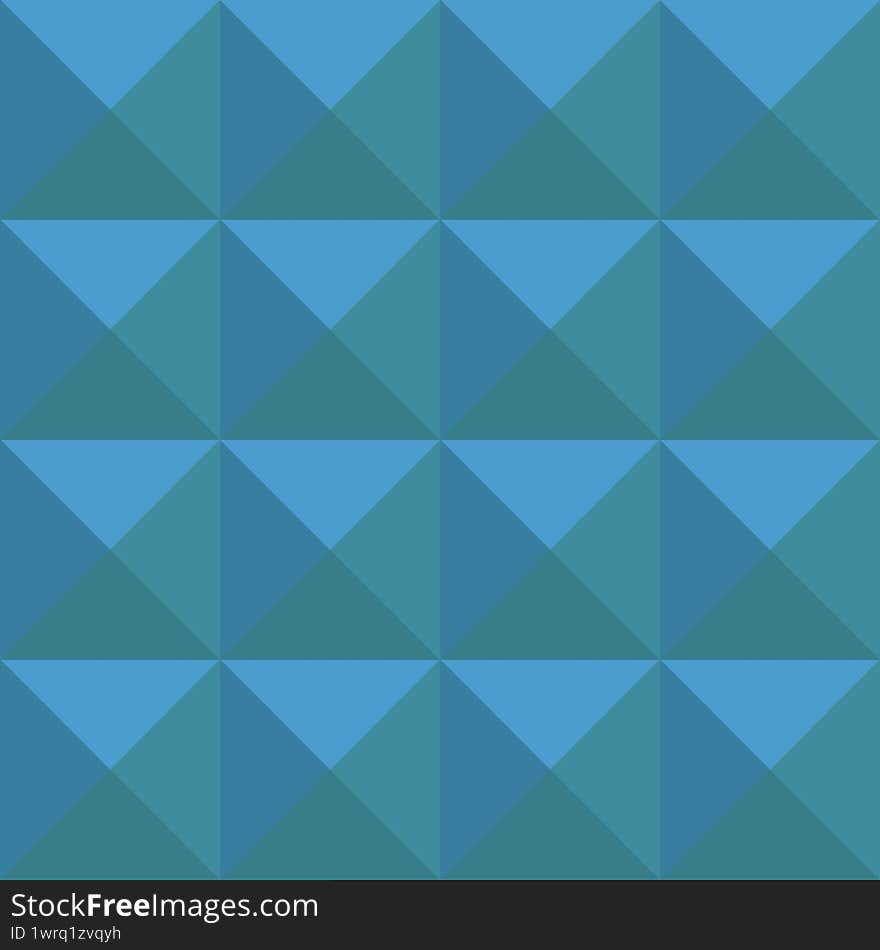 Geometric seamless pattern. Not AI generated. Aqua and teal shades.