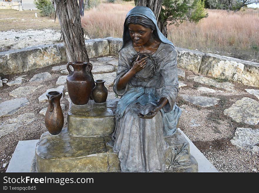 The coming King prayer garden in Kerrville Texas