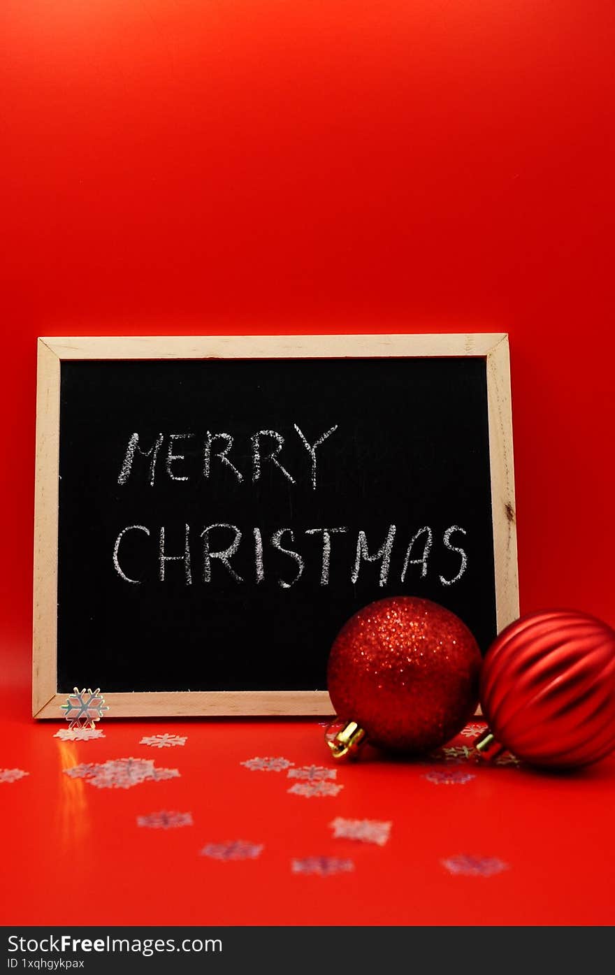 merry christmas write on the board