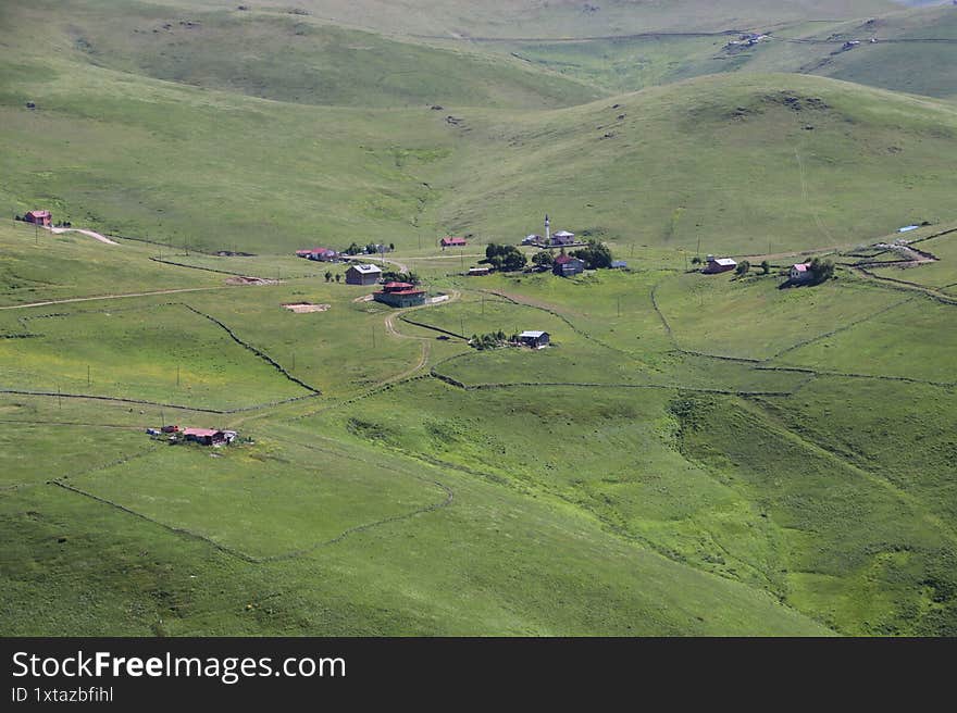 Homes and nature in the mountains of Sultan Murad T�rkiye