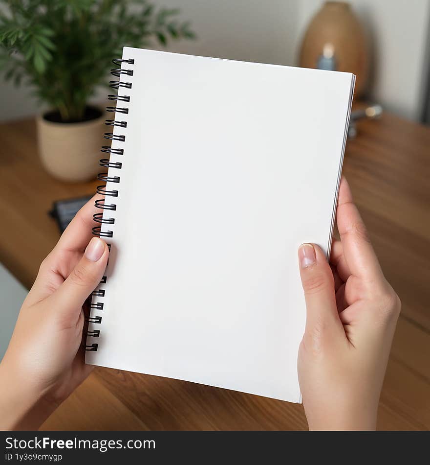 Spiral Notebook Mockup Blank Spiral Journal Boho