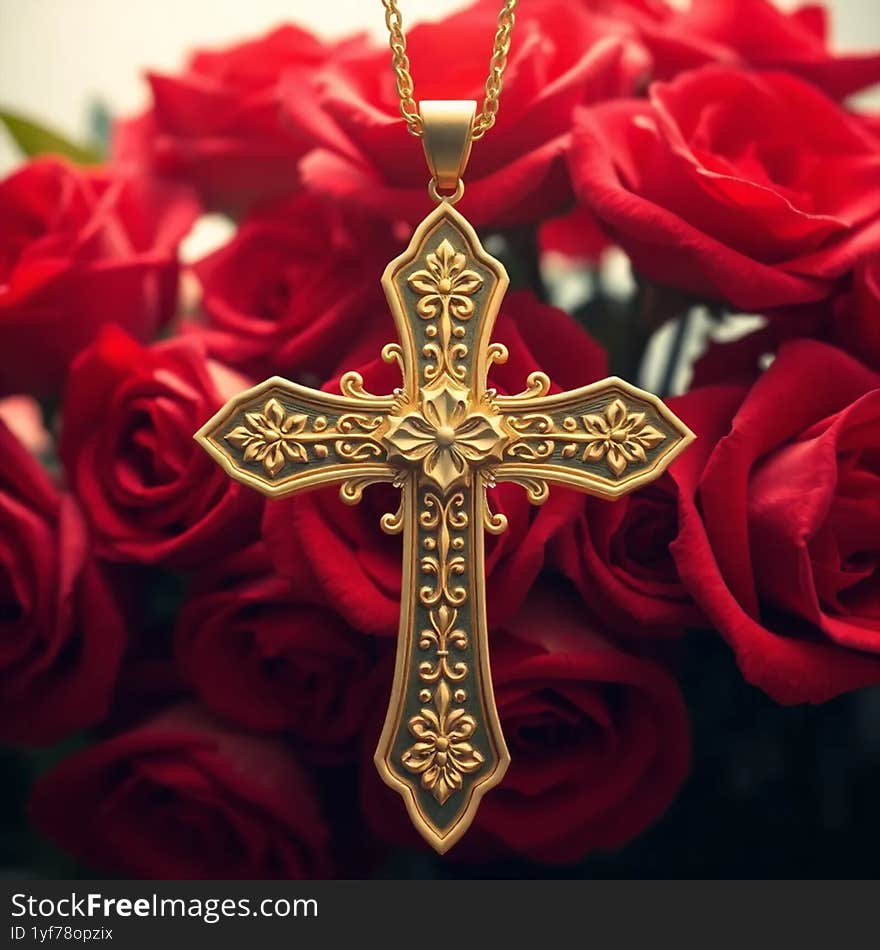 A gold cross pendant is a stylish and elegant piece of jewelry that symbolises faith and spirituality. A gold cross pendant is a stylish and elegant piece of jewelry that symbolises faith and spirituality.
