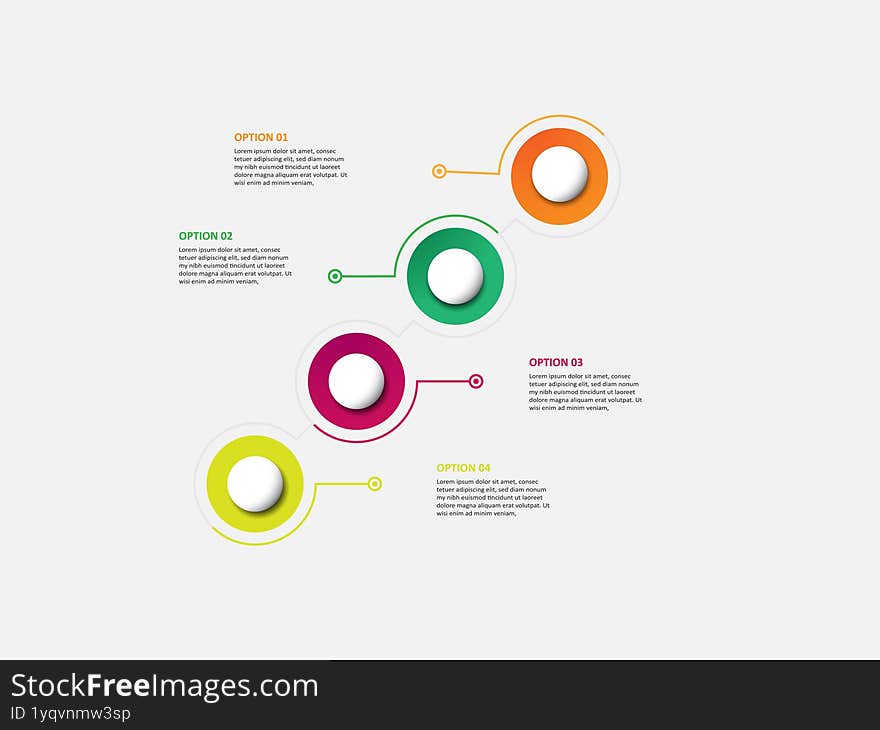 Infographic design template. Creative concept with 4 steps. Can be used for workflow layout, diagram, banner, webdesign.