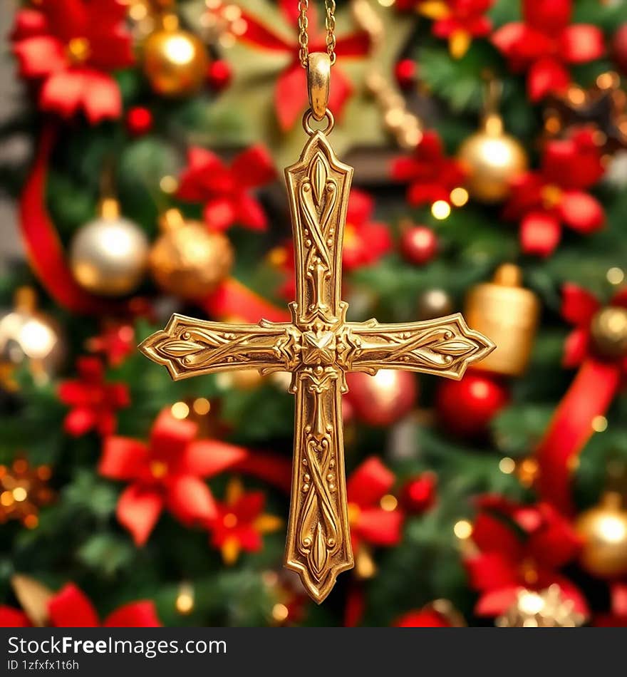 Gold Cross AI generated.