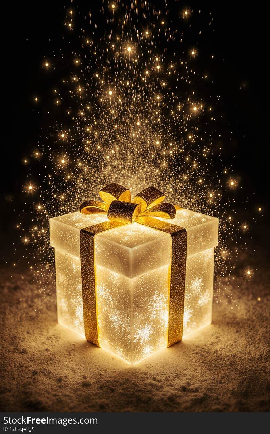 A shining gift in a golden glow