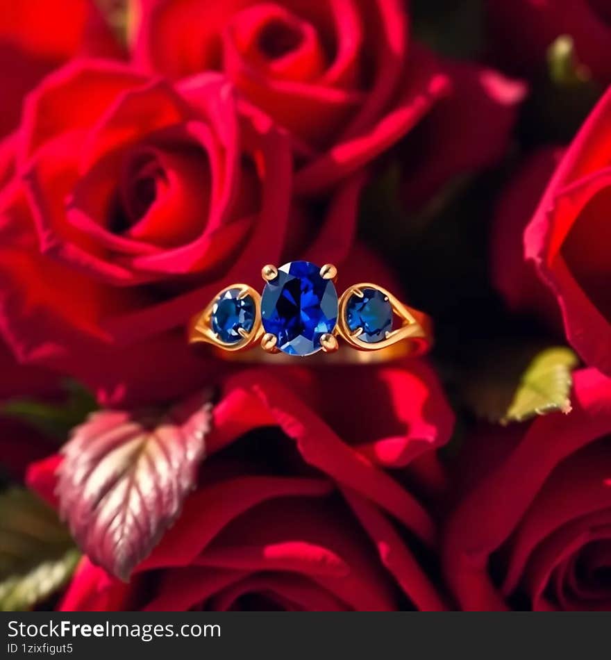 A stunning ring featuring deep blue sapphires, perfect for special occasions. A stunning ring featuring deep blue sapphires, perfect for special occasions.
