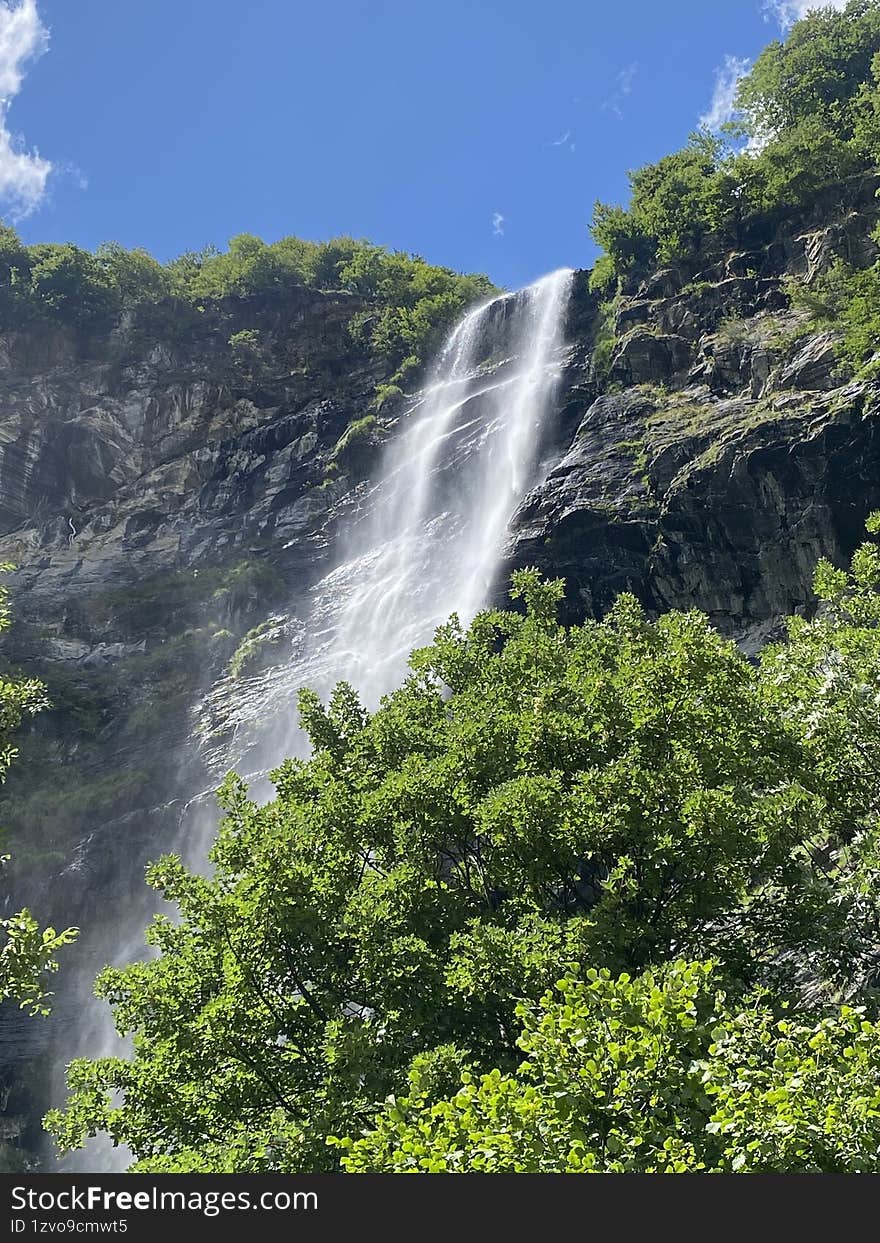 waterfall in the Italian Prealps