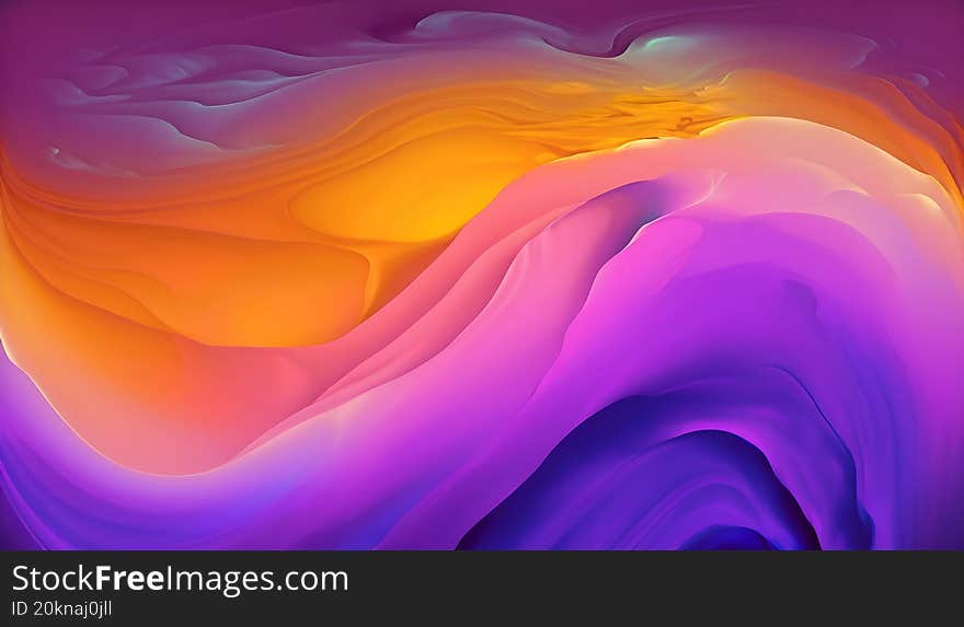 Flowing state color strokes background