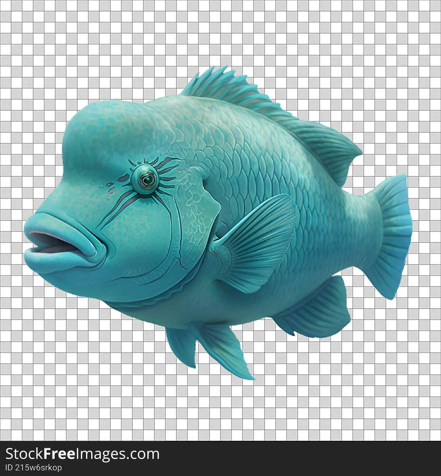 A transparent sea Fish Image