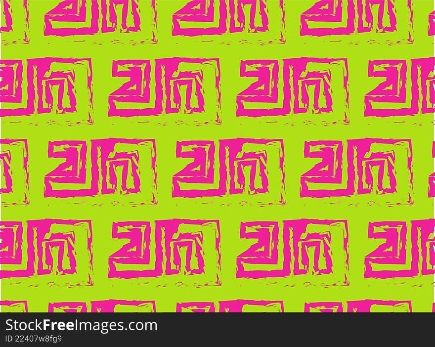 Pink and green color bright design