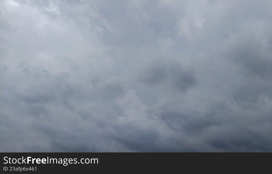 Dark Overcast Sky with Gloomy Clouds