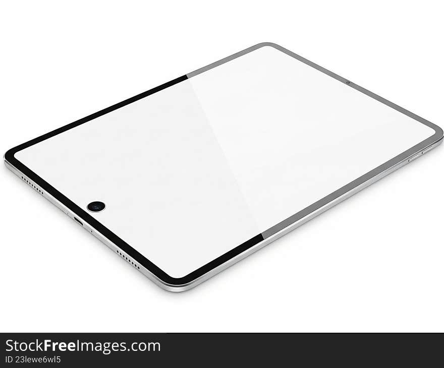 Modern tablet device with reflective screen