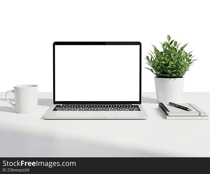 Minimalist workspace setup