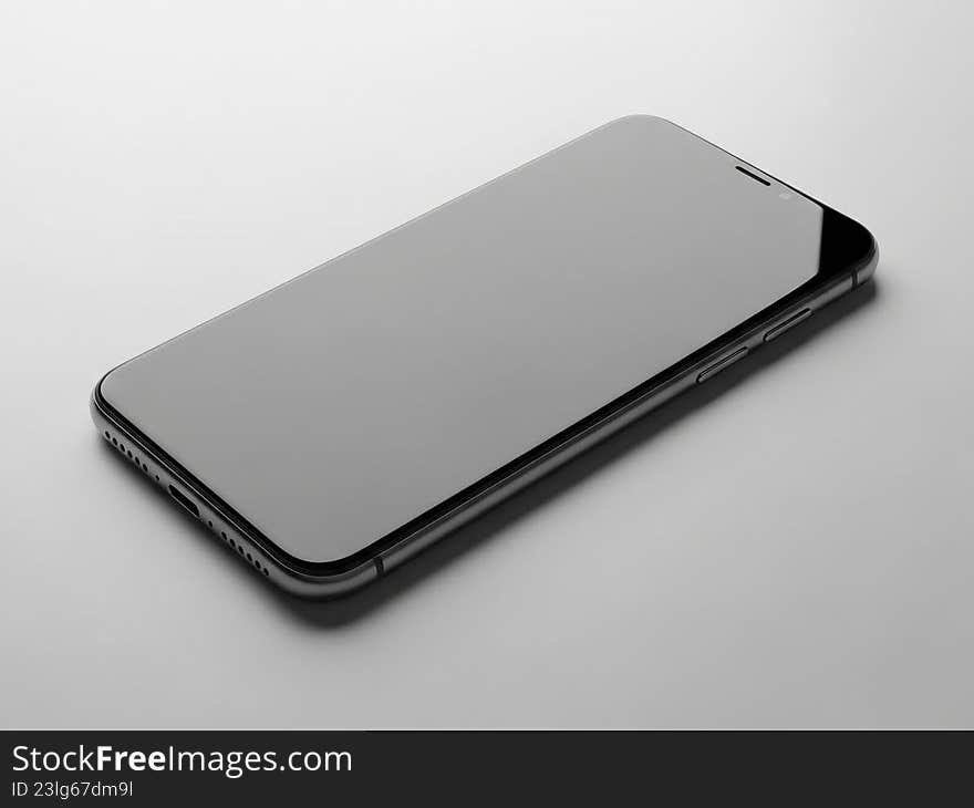 Modern smartphone on table