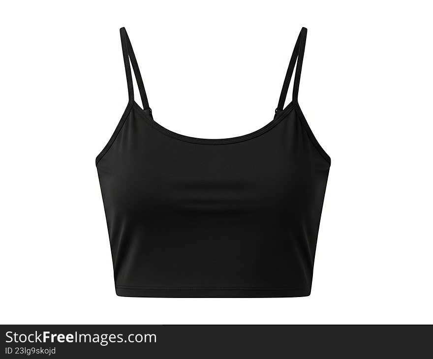 Black satin cami top